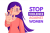دانلود وکتور منع خشونت علیه زنان لایه باز